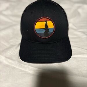 Columbia Black Trucker Hat with Multicolor Patch